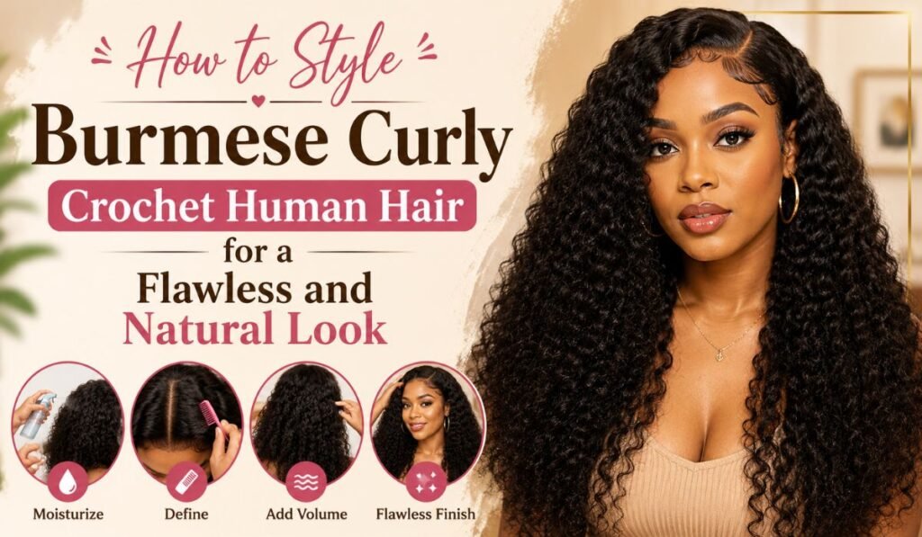 How to Style Burmese Curly Crochet Human Hair for a Flawless and Natural Look
